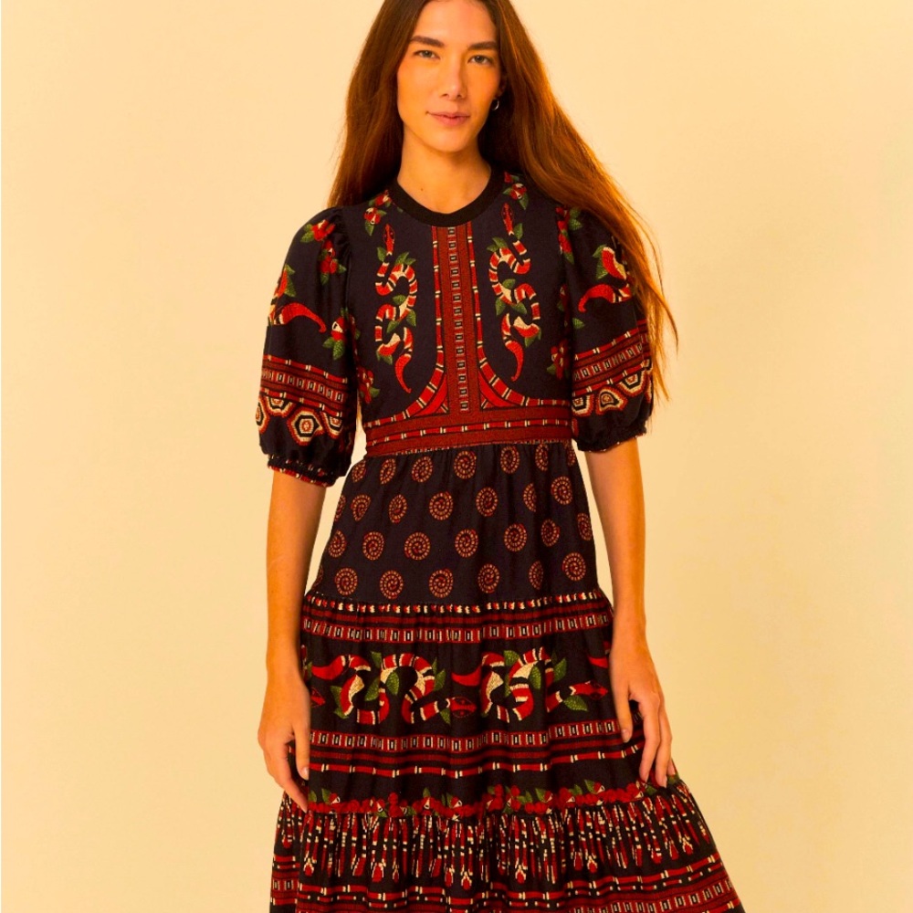 Farm Rio Marias Guarana Dress